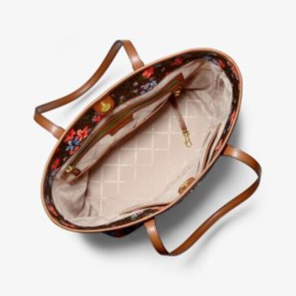 Michael Kors Purse Carter Brown Multi Large open tote Bag - Picture 2 of 9